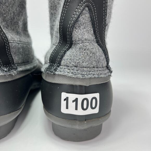 GH Bass & Co Harlequin Black & Gray Waterproof Winter Duck Boots Men's Size 10M - Picture 9 of 9